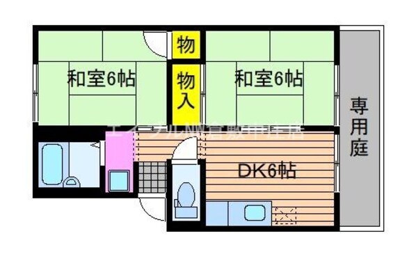 プレジール佐藤　Ｂ棟の物件間取画像